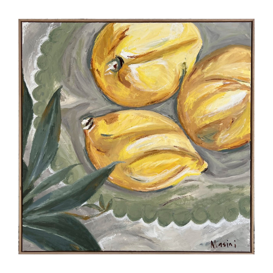 Limoni - Acrylic & Oil Pastels on Canvas