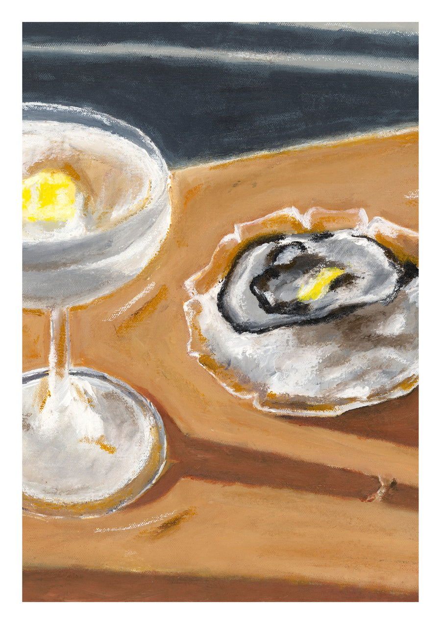 Martini & Oysters - Fine Art Print